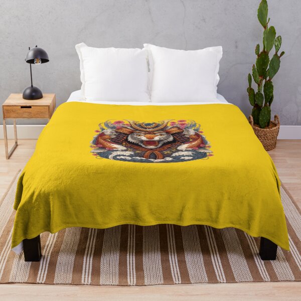 Item preview, Samurai tiger surrounded by koi and waves designed and sold by JOSHUAWAYLAND.