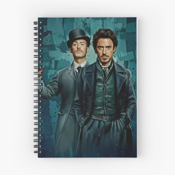 Item preview, Victorian Mystery Duo Art | Classic Detective Waistcoat Painting | Teal Textured Background Action Poster designed and sold by Art's Diner.