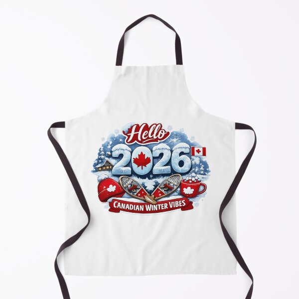 Item preview, Hello 2026 Canadian Winter Vibes – Canadian Winter New Year with Maple Leaf designed and sold by mocci10.