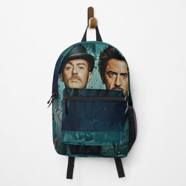 Item preview, Victorian Mystery Duo Art | Classic Detective Waistcoat Painting | Teal Textured Background Action Poster designed and sold by Art's Diner.