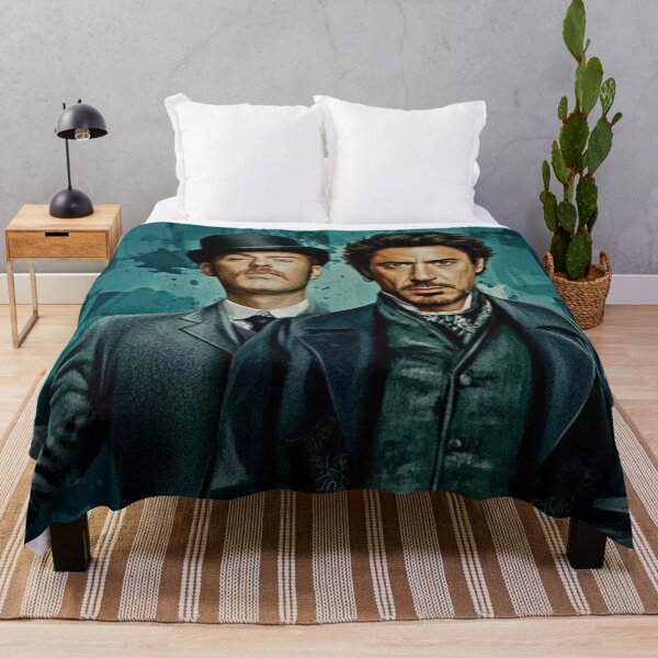 Item preview, Victorian Mystery Duo Art | Classic Detective Waistcoat Painting | Teal Textured Background Action Poster designed and sold by Art's Diner.