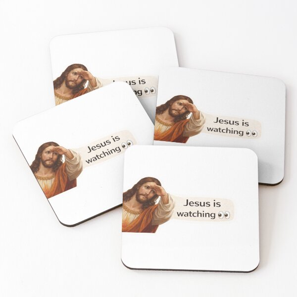Item preview, jesus is watching meme  designed and sold by PatternFly.