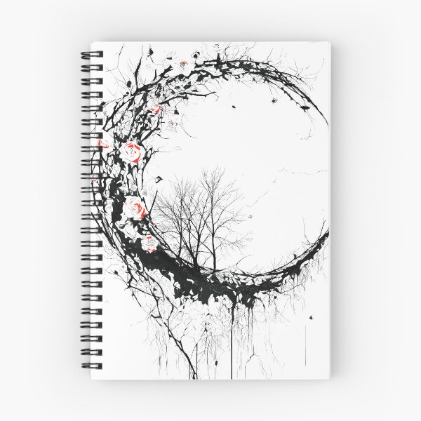 Item preview, Thorn Crescent with Roses Gothic Floral Moon designed and sold by Shoot-The-Moon.