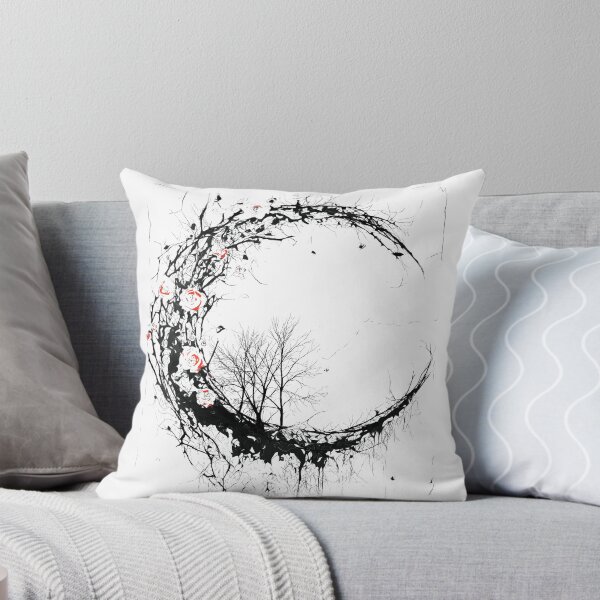 Item preview, Thorn Crescent with Roses Gothic Floral Moon designed and sold by Shoot-The-Moon.