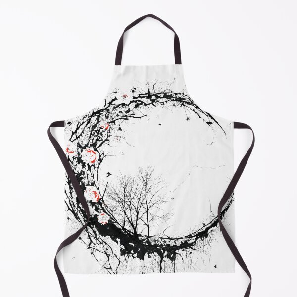 Item preview, Thorn Crescent with Roses Gothic Floral Moon designed and sold by Shoot-The-Moon.