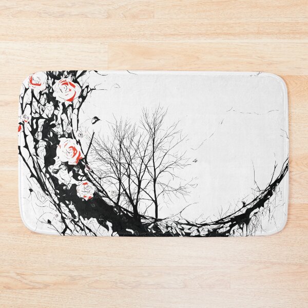 Item preview, Thorn Crescent with Roses Gothic Floral Moon designed and sold by Shoot-The-Moon.