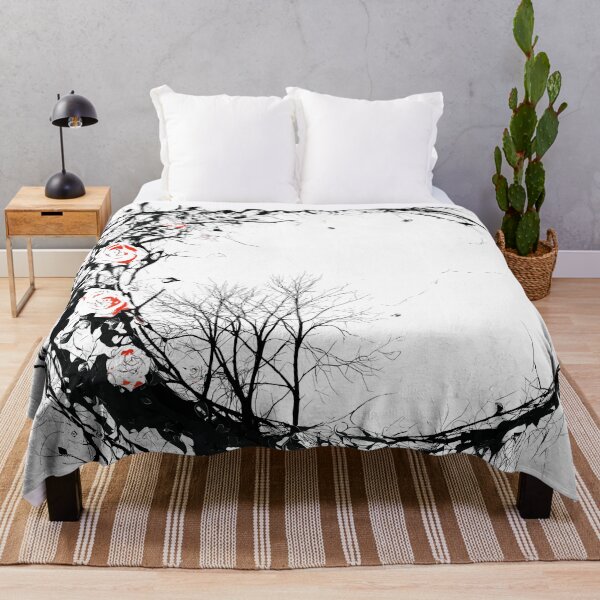Item preview, Thorn Crescent with Roses Gothic Floral Moon designed and sold by Shoot-The-Moon.