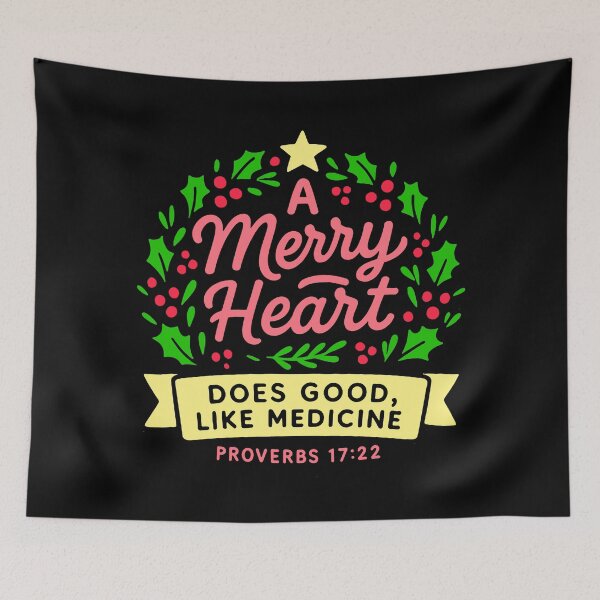 Item preview, Proverbs 17:22 A Merry Heart Does Good Like Medicine  designed and sold by plushism.