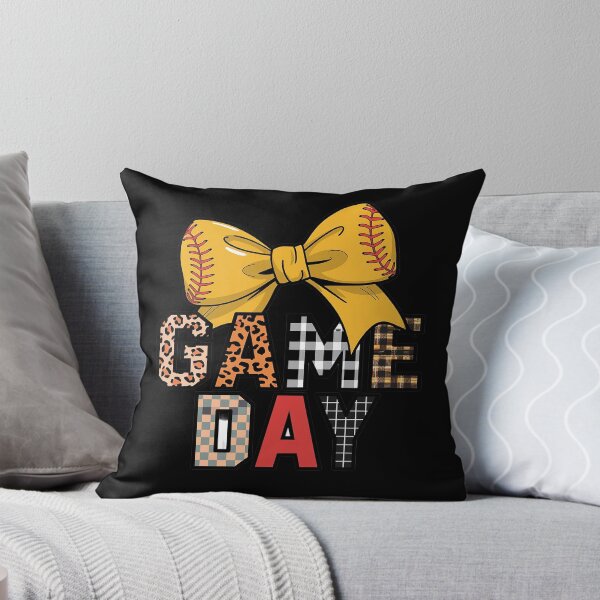 Item preview, Game Day Softball Coquette Bow Autumn Softball Season  designed and sold by AquaKiev.