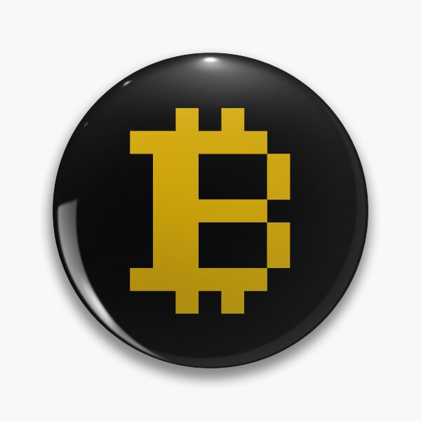 Item preview, Bitcoin Logo Retro Pixel Game - Gold designed and sold by CyberRex.