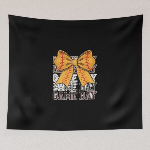 Item preview, Game Day Softball Coquette Bow Autumn Softball Season  designed and sold by SyntaxClaw.