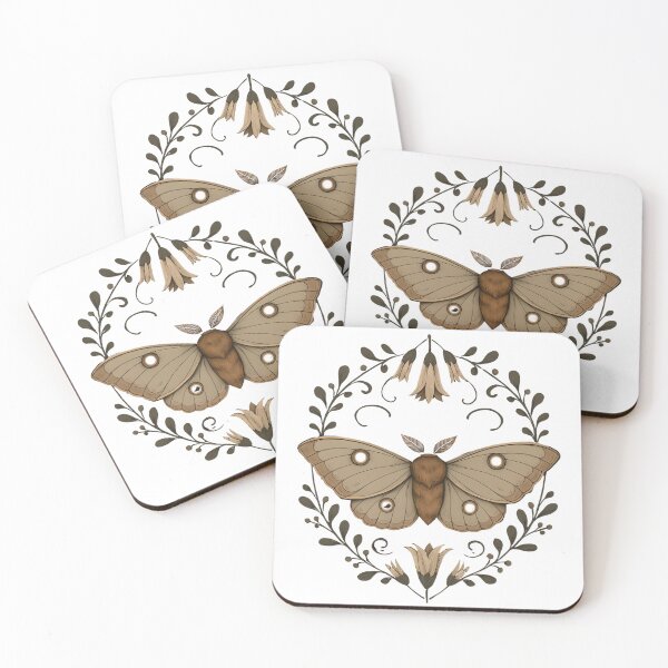 Item preview, Moth friendly Society, Mystic Cottagecore Forest Art Print – Woodland Nature Tee Shirt designed and sold by Quietest Riot.