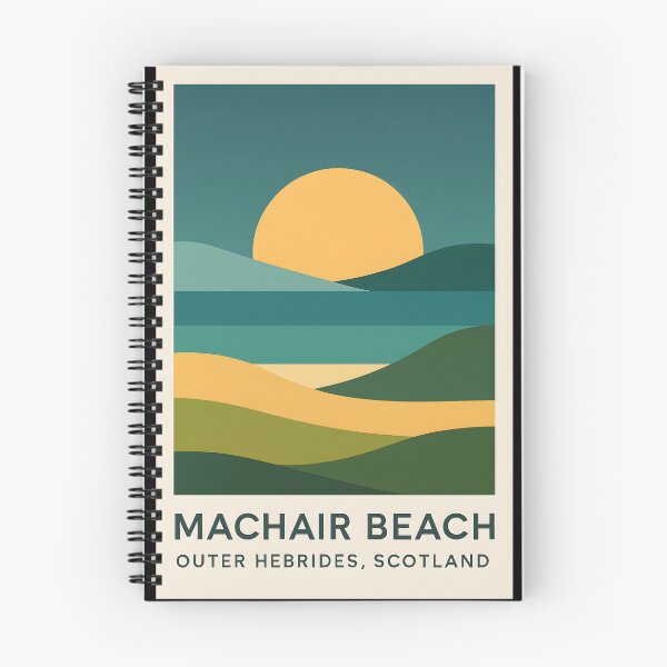 Item preview, Machair Beach Gradient Vista Poster - Glowing Low Sun designed and sold by Cosmopolis.
