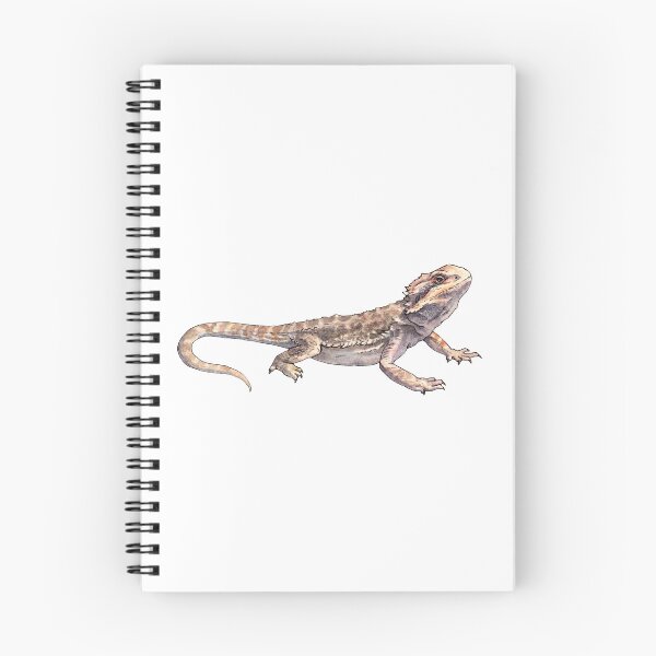 Item preview, Pogona - Bearded dragon - Watercolor  Illustration designed and sold by AquarellChill.