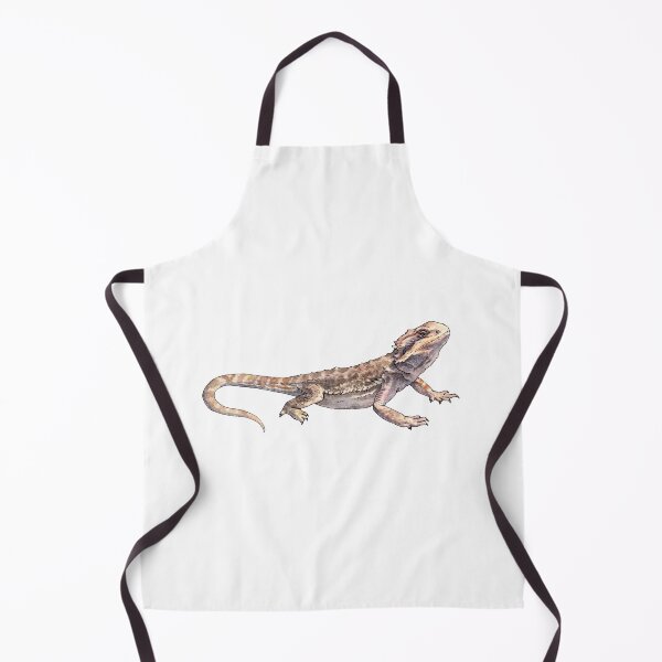 Item preview, Pogona - Bearded dragon - Watercolor  Illustration designed and sold by AquarellChill.