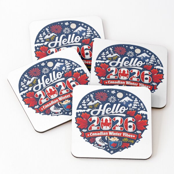 Item preview, Hello 2026 – Canadian Winter Vibes with Maple Leaf | Canadian New Year Design designed and sold by mocci10.