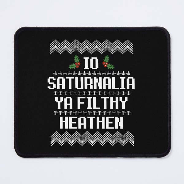 Item preview, Ugly Christmas Sweater - Io Saturnalia Ya Filthy Heathen designed and sold by humnoo.