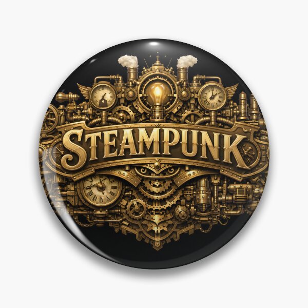 Item preview, Steampunk Emblem – Mechanical gears, clocks & steam aesthetics designed and sold by TimelessCW.