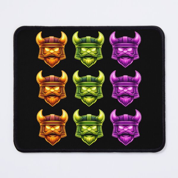 Item preview, Neon Viking Warrior Heads – Color Variant Icon Set designed and sold by Galskap.
