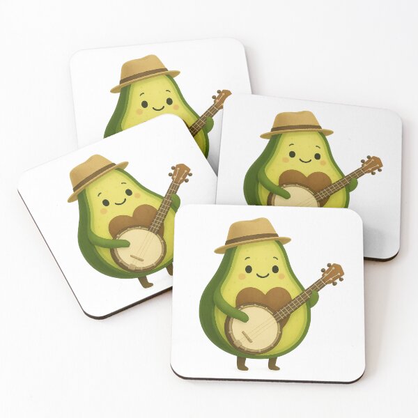 Item preview, Albert Avocado playing the Banjo designed and sold by Moons Studio.
