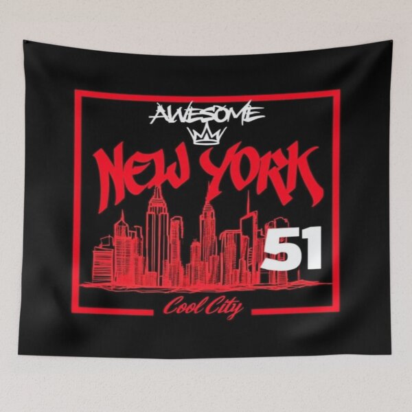 Item preview, Graffiti NYC Skyline Art – Awesome New York Streetwear Design | Urban Cool City Vibes Poster Tee designed and sold by Bright Nest Studio.