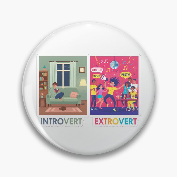 Item preview, Introvert vs Extrovert Lifestyle Art designed and sold by CELESTIAL©️.