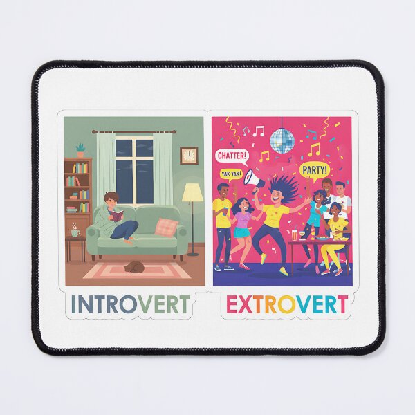 Item preview, Introvert vs Extrovert Lifestyle Art designed and sold by CELESTIAL©️.