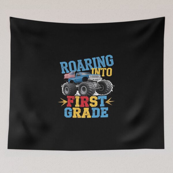 Item preview, Roaring First Grade Back To School Boys  designed and sold by SyntaxClaw.