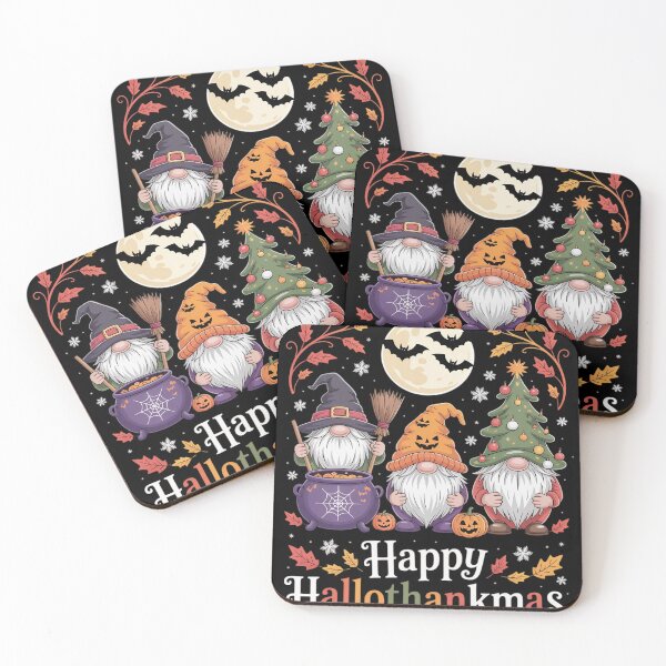 Item preview, Womens Happy Hallothanksmas Gnomes Lover Funny Halloween Xmas Thank designed and sold by NailMolisa.