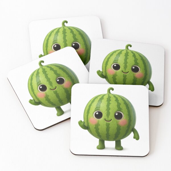 Item preview, Cute Watermelon Character | Kawaii Fruit Art designed and sold by Moons Studio.
