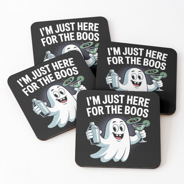 Item preview, I'M JUST HERE FOR THE BOOS - Halloween Martini Shaker  designed and sold by NailMolisa.