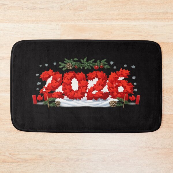 Item preview, New Year 2026 Canada – Winter Maple Leaves Red Snow Style designed and sold by mocci10.