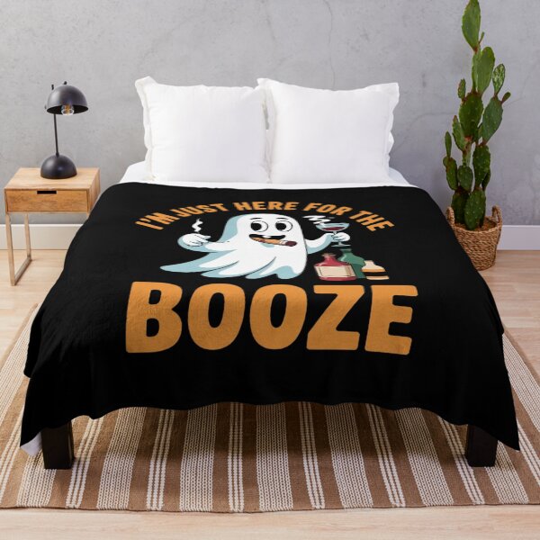 Item preview, I'm Just Here For The Boos Booze Bourbon Drinking Halloween 4 designed and sold by NailMolisa.