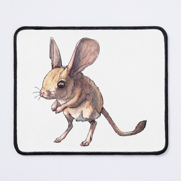 Item preview, Jerboa the Desert Mouse - Watercolor illustration designed and sold by AquarellChill.