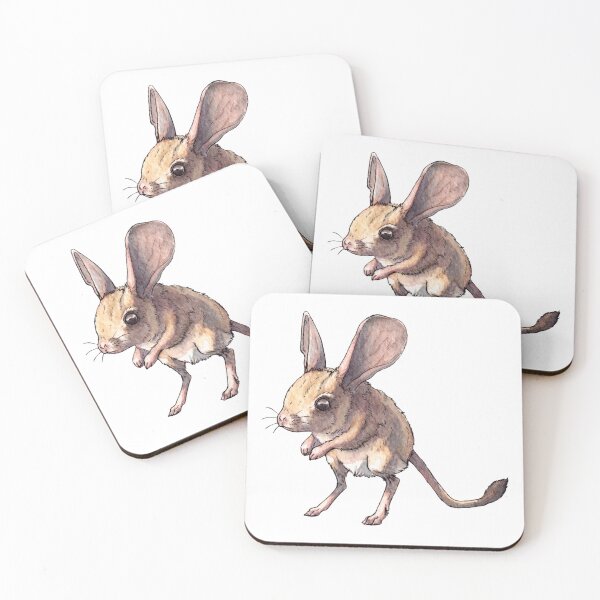 Item preview, Jerboa the Desert Mouse - Watercolor illustration designed and sold by AquarellChill.