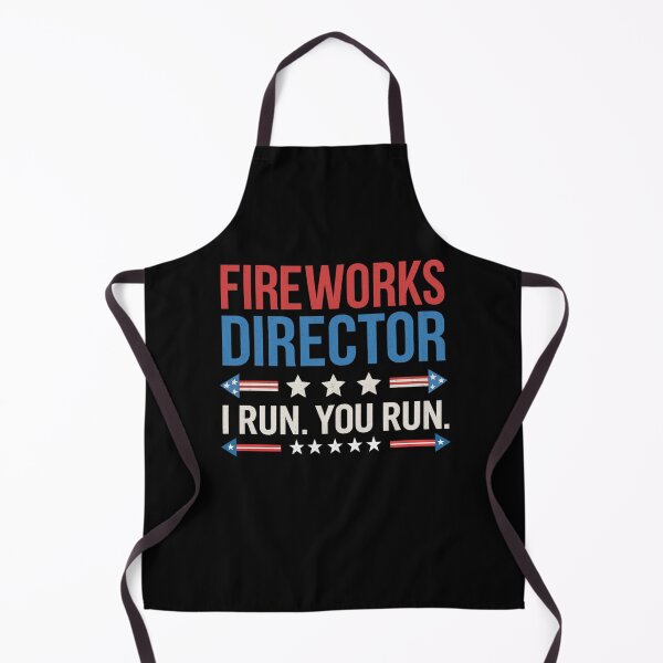 Item preview, Fireworks Director I Run You Run Funny Patriotic Quote designed and sold by flagylART.