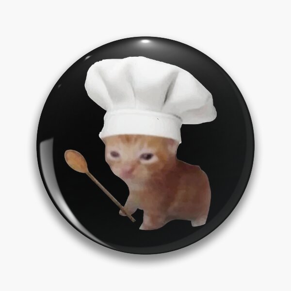Item preview, Kitten with chef hat and Ladle meme designed and sold by Rzera-.