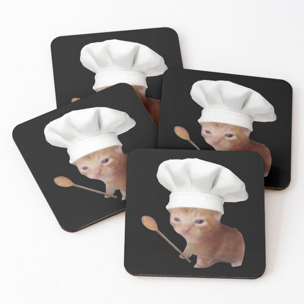 Item preview, Kitten with chef hat and Ladle meme designed and sold by Rzera-.