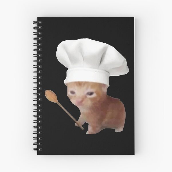 Item preview, Kitten with chef hat and Ladle meme designed and sold by Rzera-.