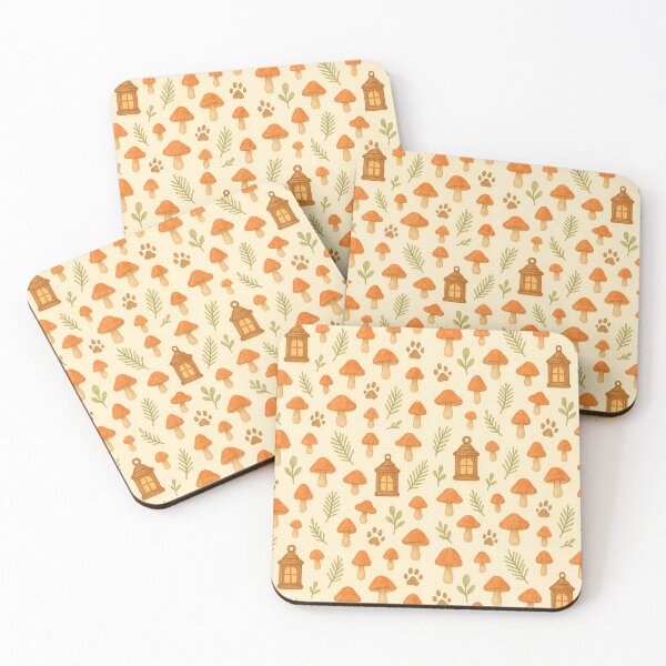 Item preview, Cozy Woodland Lantern - Paw Print Foliage  designed and sold by Echo Blanc.