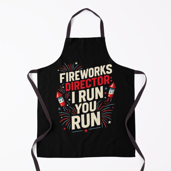 Item preview, Fireworks Director I Run You Run Funny Patriotic Firework Quote designed and sold by flagylART.