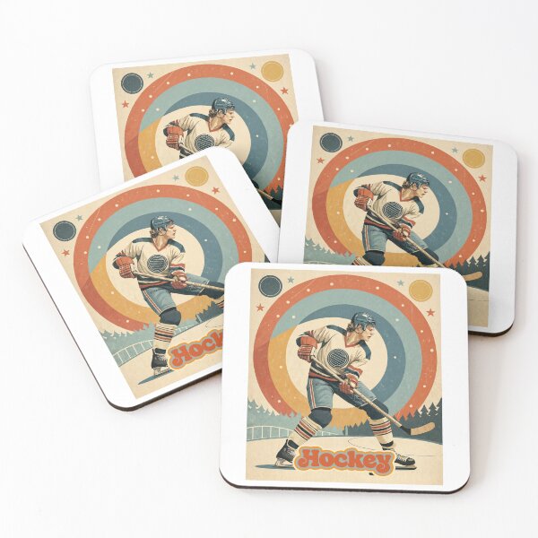 Item preview, Retro Rink Rush: Vintage Hockey in Motion designed and sold by ForeverPrintsOK.