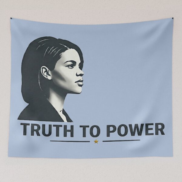 Item preview, Speak Truth to Power - Candace Owens Minimalist Silhouette - Dusty Blue edition designed and sold by Miss Cutie Designs.