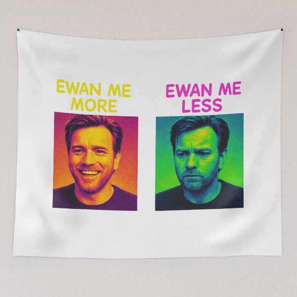 Item preview, wan Me More Ewan Me Less T-Shirt - Star Wars Meme designed and sold by LLM-SHOP.