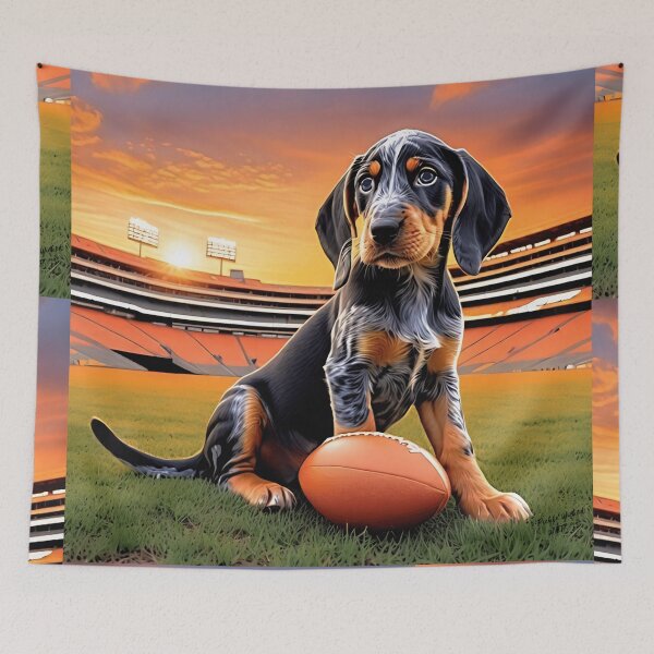 Item preview, Tennessee Bluetick Coonhound - Saturday Morning at Neyland designed and sold by Pickle Wicked Designs.