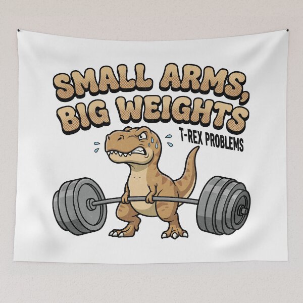 Item preview, Small Arms Big Weights T Rex Gym designed and sold by tollaru.