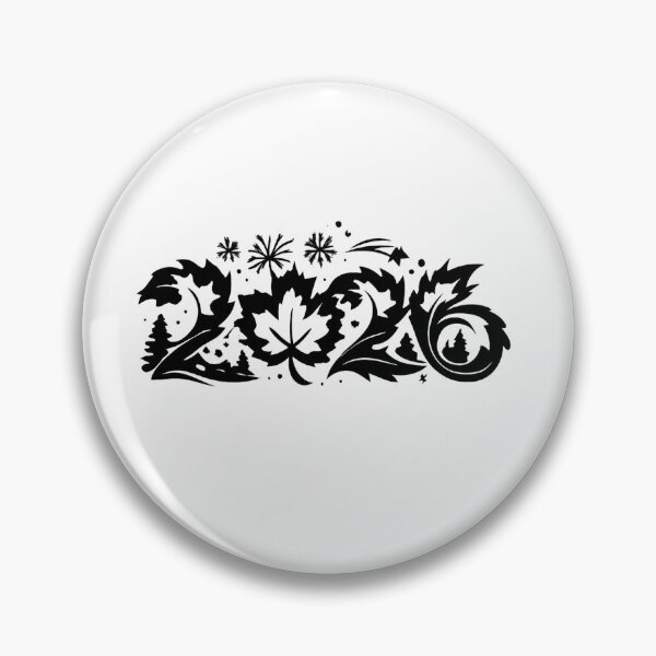 Item preview, Happy New Year 2026 Canada – White Winter Maple Leaf | Minimalist Canadian Winter Design designed and sold by mocci10.