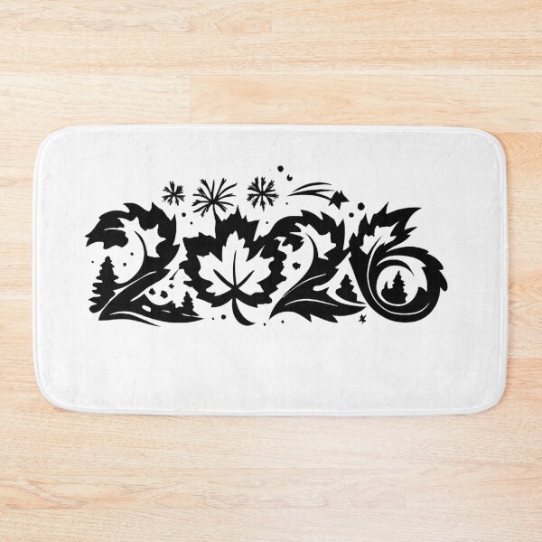 Item preview, Happy New Year 2026 Canada – White Winter Maple Leaf | Minimalist Canadian Winter Design designed and sold by mocci10.