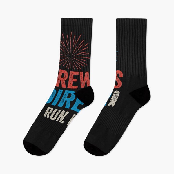 Item preview, Fireworks Director I Run You Run Funny Patriotic Firework Quote designed and sold by flagylART.