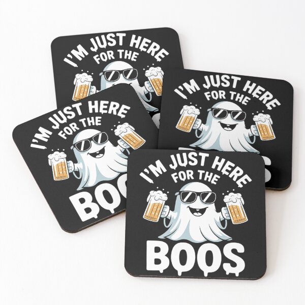 Item preview, I'm Just Here For The Boos Drinking Ghost Funny Halloween  designed and sold by NailMolisa.